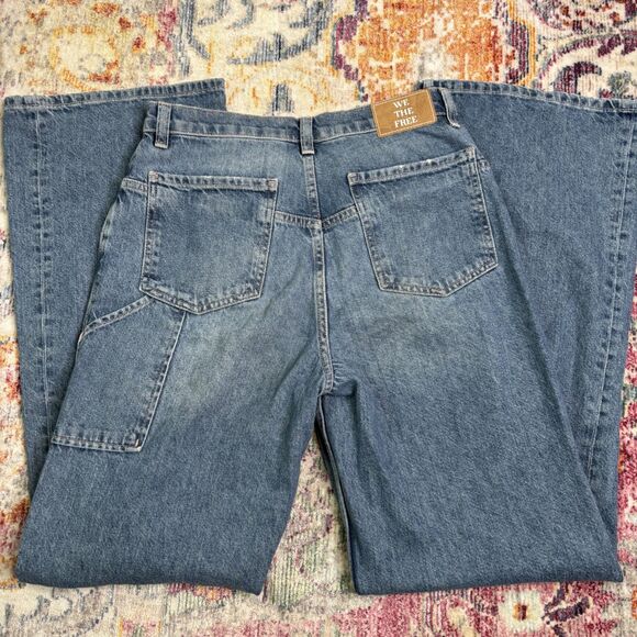 Free People Tinsley Baggy Straight Jeans - Picture 4 of 7